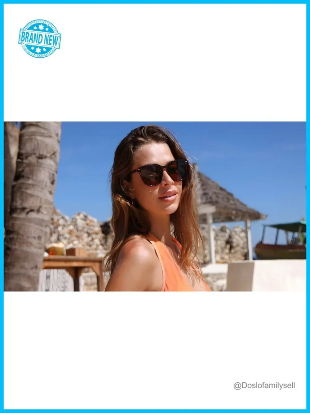 Retro Oversized Polarized Sunglasses Women Men Big Frame UV400 Protection